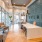 lobby with pendant lighting over concierge counter