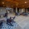 spacious outdoor lounge with recessed lighting throughout